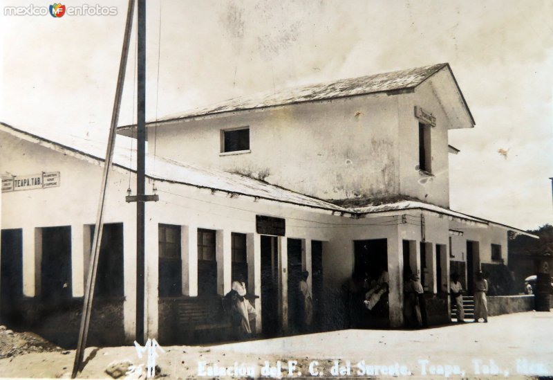 Fotos de Teapa, Tabasco: Estacion del Ferrocarril del Sureste .