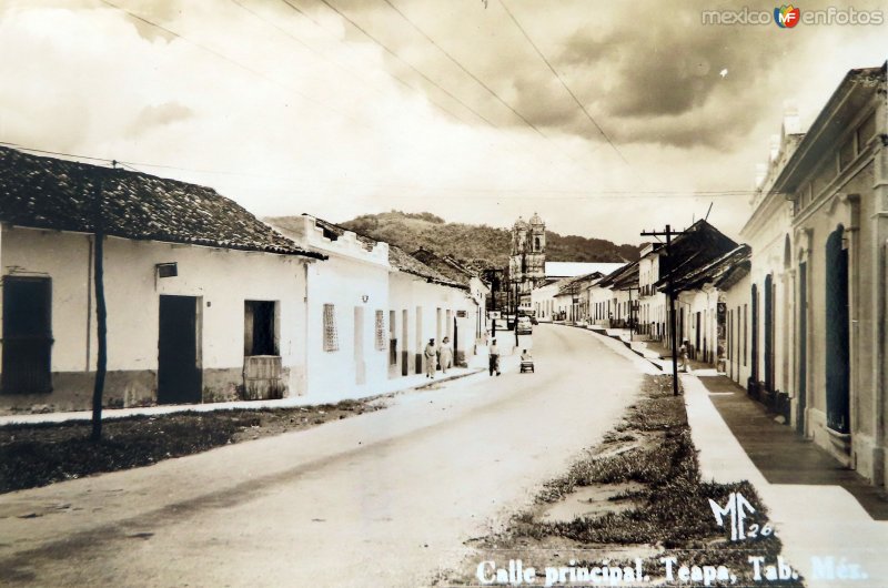 Fotos de Teapa, Tabasco: Calle principal.