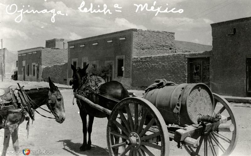 Fotos de Ojinaga, Chihuahua: Carreta de agua potable