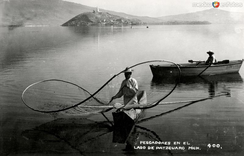 Fotos de Janitzio, Michoacán: Pescadores en el Lago de Pátzcuaro