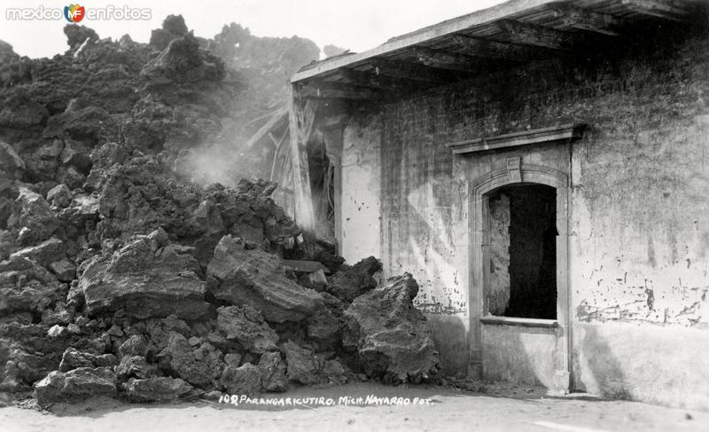 Fotos de Paricutín, Michoacán: Lava en Parangaricutiro