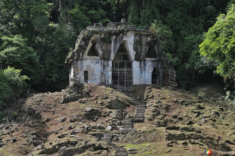 Fotos de Palenque, Chiapas: Templo de la Cruz Foliada