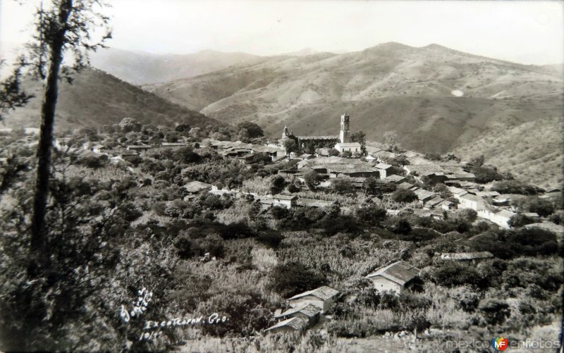 Fotos de Ixcateopan De Cuauhtémoc, Guerrero: Panorama. ( Fechada en Octubre  de 1949 ).