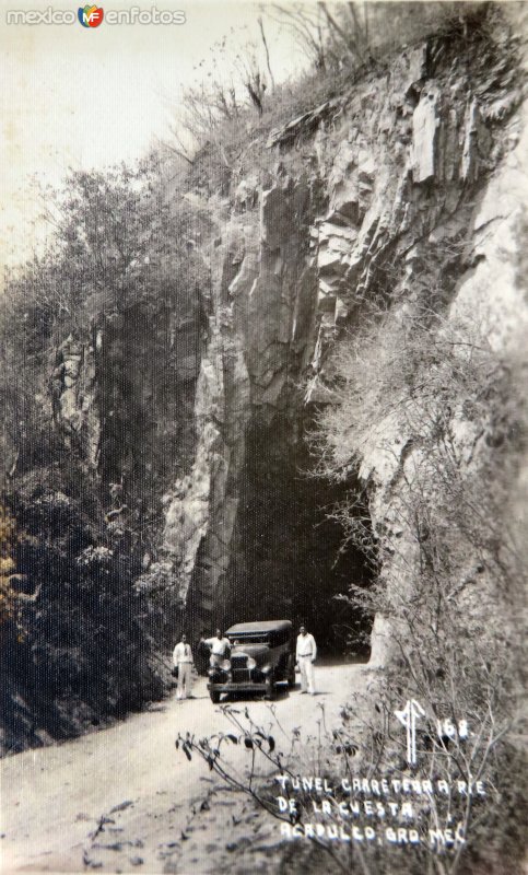 Fotos de Acapulco, Guerrero: Tunel Carretera Pie de la Cuesta Acapulco .