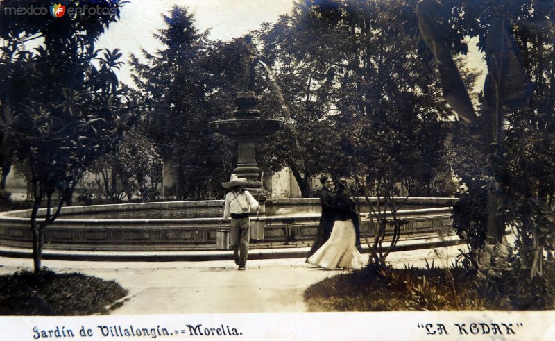 Fotos de Morelia, Michoacán: Jardin de Villalongin.