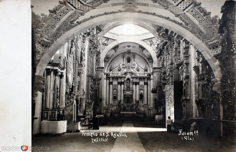 Fotos de Salamanca, Guanajuato: Interior del Templo de San Agustin.