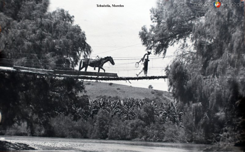 Fotos de Tehuixtla, Morelos: Puente Colgante.