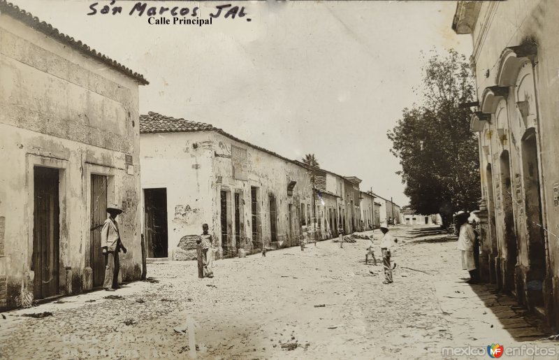 Fotos de San Marcos, Jalisco: Calle principal.