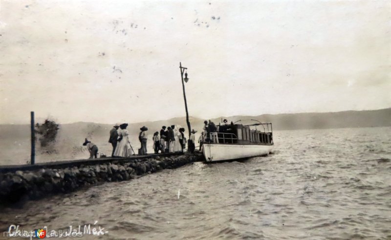 Fotos de Chapala, Jalisco: El Embarcadero   ( Circulada el 7 de Marzo de 1907 ).