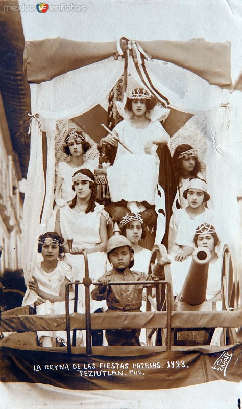 Fotos de Teziutlan, Puebla: Reyna de las fiestas patrias  de Teziutlán, Puebla 1923