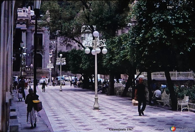 Fotos de Guanajuato, Guanajuato: La Plaza de Armas 1967.