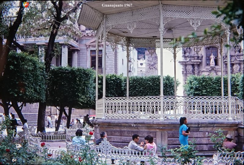 Fotos de Guanajuato, Guanajuato: El kiosko 1967.