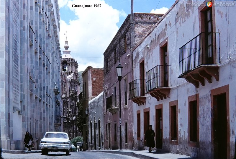 Fotos de Guanajuato, Guanajuato: Escena callejera  1967.