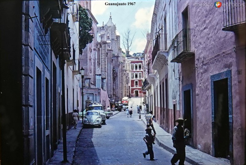 Fotos de Guanajuato, Guanajuato: Escena callejera  1967.