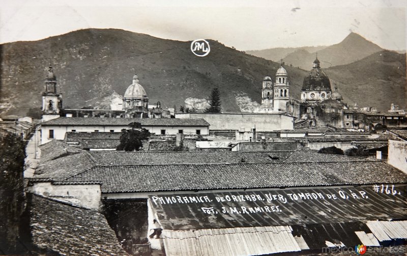 Fotos de Orizaba, Veracruz: Panorama. ( Circulada el 3 de Noviembre de 1929 ).