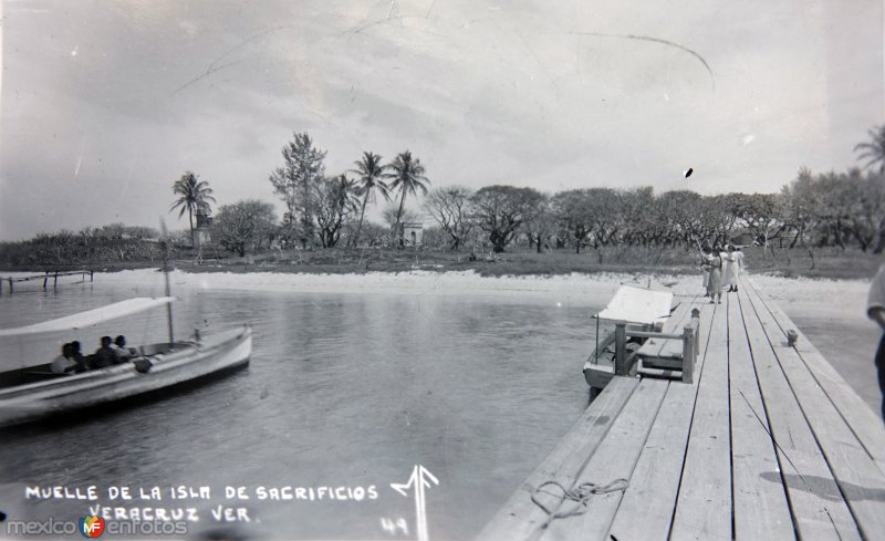 Fotos de Veracruz, Veracruz: Muelle de la Isla de sacrificios.