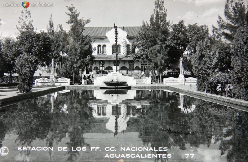 Fotos de Aguascalientes, Aguascalientes: Estacion de los  Ferrocarriles Nacionales.