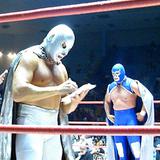 El Hijo del Santo y Blue Demon Jr.