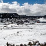 Paisaje nevado en Sisoguichi