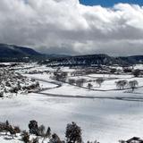 Paisaje nevado en Sisoguichi