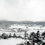 Paisaje nevado en Sisoguichi