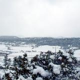 Paisaje nevado en Sisoguichi