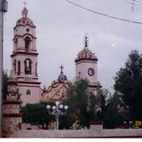 Portada y atrio de la parroquia de Chiconcuac, Edo. de México