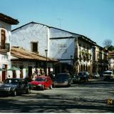 Arquitectura típica en el centro de la ciudad de Pátzcuaro, Michoacán