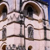 Torre-campanario de estilo mudéjar (siglo XVI). San Cristobal de las Casas. 2002