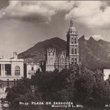 Plaza de Zaragoza y Catedral de Monterrey