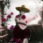 Señorita con guitarra