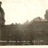 Templo de La Merced, después del sismo de 18 de junio de 1932