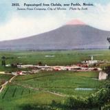 Vista del Popocatépetl desde Cholula