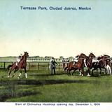 Incio de las carreras en el Parque Terrazas, el 1° de diciembre de 1909