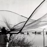 Pescadores en el lago de Pátzcuaro