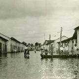 INUNDACION EN LA CALLE B. JUAREZ COMALACALCO, TAB. 1927