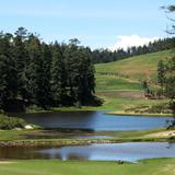 Paisaje boscoso y Presa de Cruz Colorada