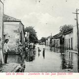 Inundación de Villahermosa, en 1909: Calle de Méndez