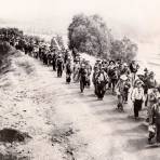 Marcha de mineros arribando a la ciudad de México procedentes de Guanajuato (1936)