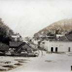 Vias del tren Escena callejera en 1914