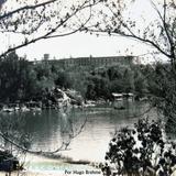 El castillo de Chapultepec y el Lago por el fotografo HUGO BREHME