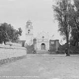 Iglesia de San Lucas, en Iztapalapa (por William Henry Jackson, c. 1888)