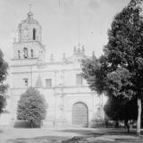 Iglesia en Coyoacán (por William Henry Jackson, c. 1888)