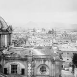 Vista hacia la Villa de Guadalupe desde la catedral (por William Henry Jackson, c. 1888)