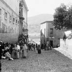 Calle 28 de Septiembre y Alhóndiga de Granaditas (por William Henry Jackson, c. 1888)