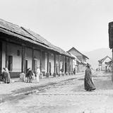 Calle en Amecameca (por William Henry Jackson, c. 1888)