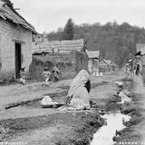 Una calle de Amecameca (por William Henry Jackson, c. 1887)