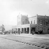 Una estación del Ferrocarril Nacional (Bain News Service, c. 1910)