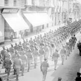 Tropas estadounidenses durante la invasión a Veracruz (Bain News Service, 1914)