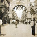 Arco triunfal de la Tabacalera Mexicana, en el desfile del 16 de Sep-1912